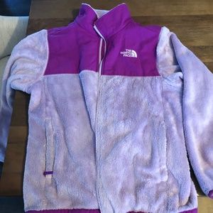 The North Face Denali Youth Girls XL Fleece Jacket in Light Purple